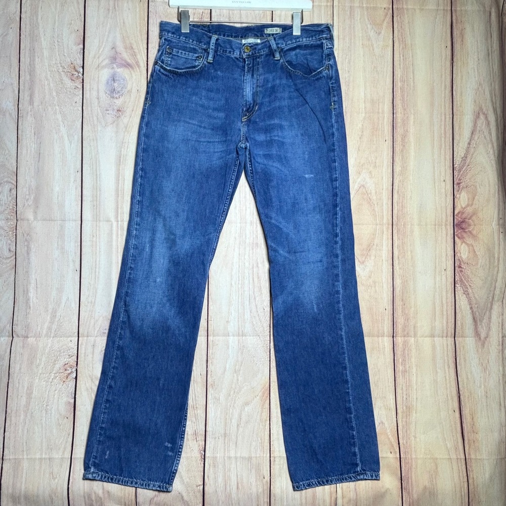 Polo Ralph Lauren Jeans Mens 32x34 Blue Straight Leg Denim Americana Heritage